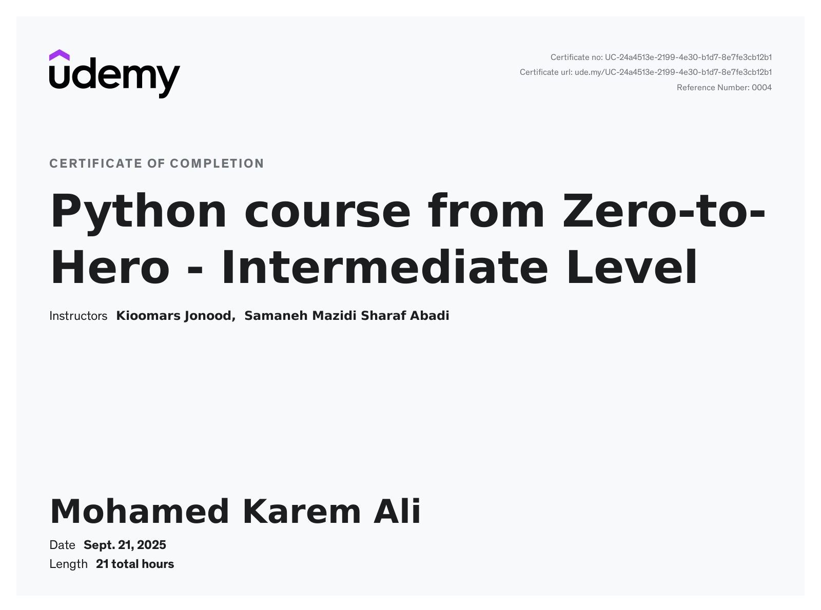 Python Programming Badge