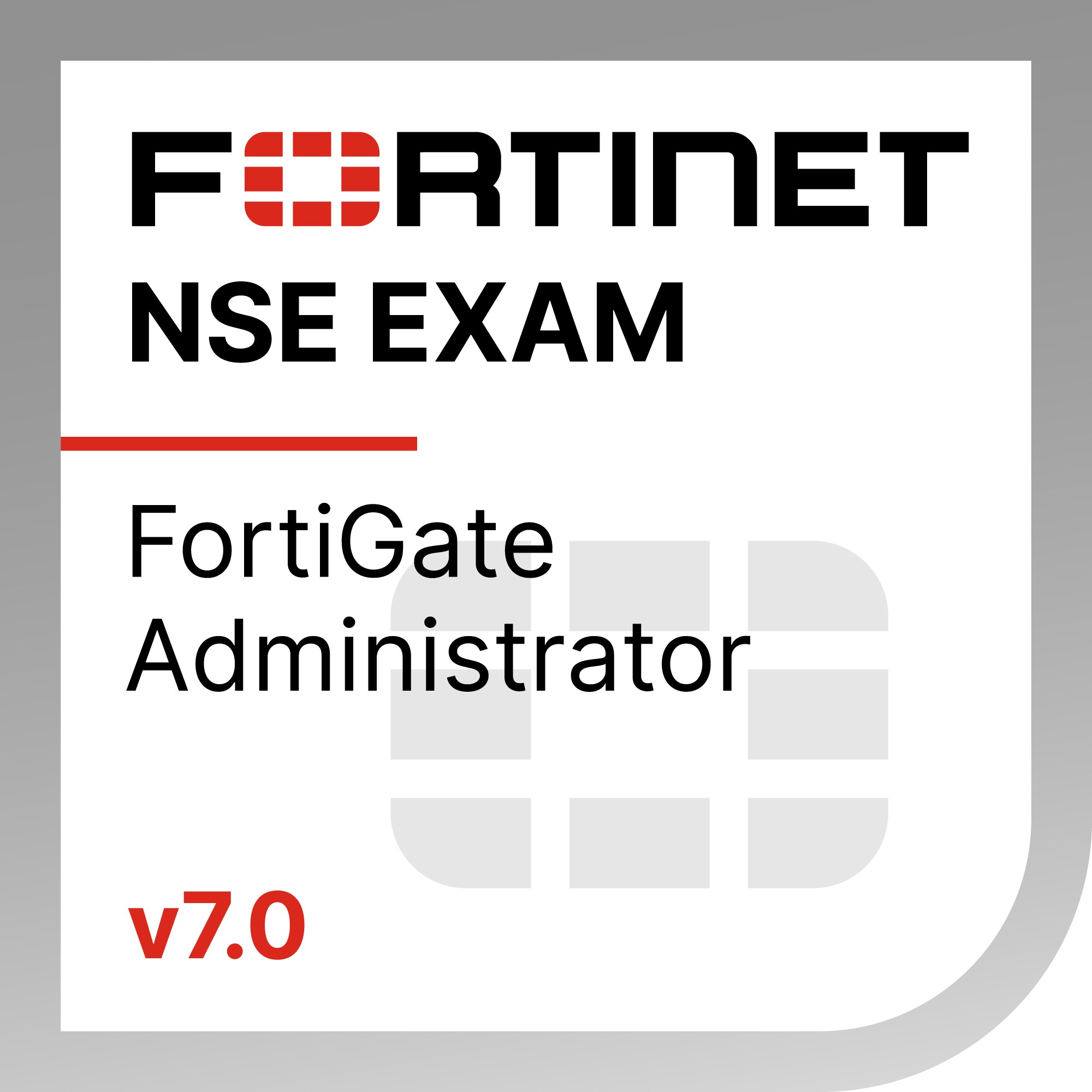 FortiGate Certification Badge
